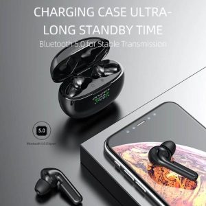 Awei T15P In-ear Bluetooth Handsfree Ακουστικά με Θήκη Φόρτισης Μαύρα