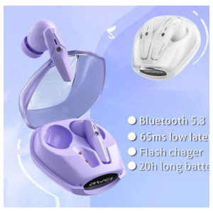 Awei T25 Ακουστικά Bluetooth V5.3 Handsfree In-ear Awei T25 χρώμα - Μαύρο