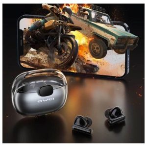 Awei T25 Ακουστικά Bluetooth V5.3 Handsfree In-ear Awei T25 χρώμα - Μαύρο