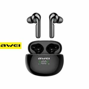 Awei T15P In-ear Bluetooth Handsfree Ακουστικά με Θήκη Φόρτισης Μαύρα