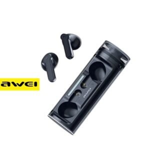 Awei T77 ENC Ασύρματα Ακουστικά με 4 Μικρόφωνα και Περιστρεφόμενη Θήκη