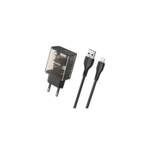 Awei C9L 12W – Φορτιστής με Καλώδιο Apple & Διαφανές Design