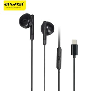 Awei PC6T Ενσύρματα Ακουστικά Type-C – Mini Stereo In- Earphones