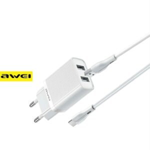 Awei C15T EU 10W – Φορτιστής με Καλώδιο & Ευρωπαϊκή Πρίζα