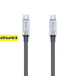 Awei CL-225T Καλώδιο Φόρτισης Type-C σε Type-C PD 60W – Γρήγορη Φόρτιση & Μεταφορά Δεδομένων