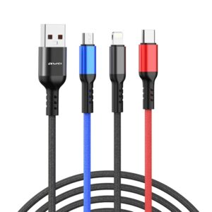 Awei CL-971 Πλεξούδα Καλώδιο Φόρτισης 2.4A – Συμβατό με Type-C / iPhone / Android